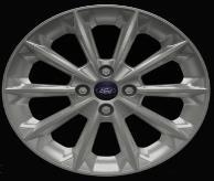 18" - Spoke Alloy Wheel Magnetic - Machined Finish and Red Brake Calipers