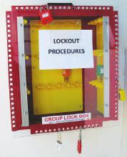 14 GROUP LOCK BOXES Group Lock Box - 16 Padlocks GLB-2 & GLB-3 Can be wall or bench mounted - or portable (Includes carry handle) Made from sturdy moulded plastics Spark Resistant - Light Weight at