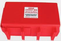 Holder with GLB-2or see our PCB-1 GLB-2-xxx GLB-3-xxx xxx = Replace with colour Group Lock Box with Clear front - Single Pack Group Lock Box with Coloured front - Single Pack Available in RED, YELLOW