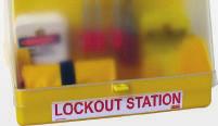 30 LOCKOUT STATIONS WITH LID Lockout Station with Lid - Basic Size - 5 Padlocks LST-1L 5 x Lockout Padlocks 10 x SDT-1 Do Not Operate Tags 5 x SDT-2 Out Of Service Tags 1 x SLH-30 Lockout Hasp