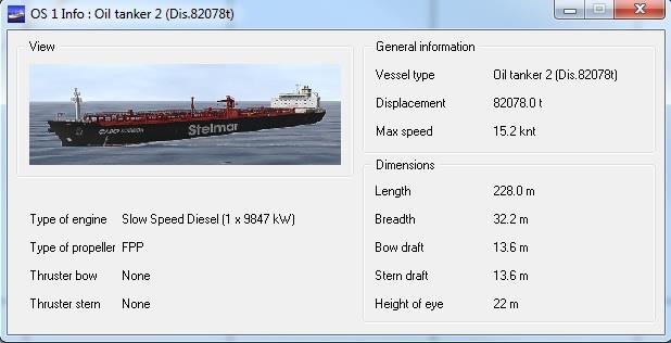 Modern Technologies in Industrial Engineering (ModTech2015) loading port, Angra Dos Reis, Brazil, and port of discharge, Cape Town, South Africa Figure 1. Oil Tanker characteristics. 2.2. Method ECDIS represents an excellent software developed for the safety of navigation.