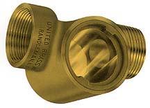 Model 70HRP Sprinkler Systems Flow Indicator 175 WOG @ 150 Max Male X Female Configuration Built-In ½ Restricting Orifice * Continuous use above 150 can cause embrittlement and reduce strength of