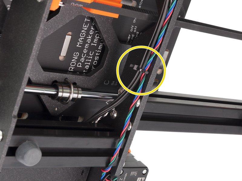 Make sure all the cables are below smooth rods and not interfering with the Y-carriage.