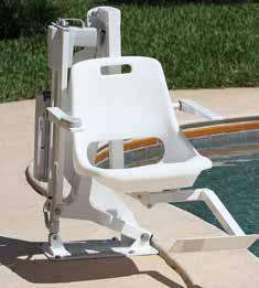 The lift comes with 1 anchor, 1 watertight, hardwired handset, battery and charger, footrest, armrests, and seat belt. FOB Factory 153121 Motion Trek 350 Pool Lift with anchor $5231.