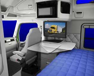 The Drviers Studio includes the 180-degree swivel passenger seat and swivel table option set, which maximizes the driver s living space by