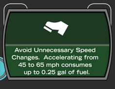 technique in real-time encouraging behavior that supports better fuel economy and longer brake life.