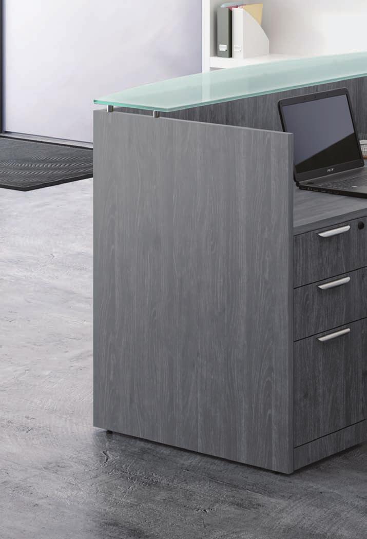 RECEPTION AND BORDERS Create a stylish and functional reception unit with the Borders Panel System.