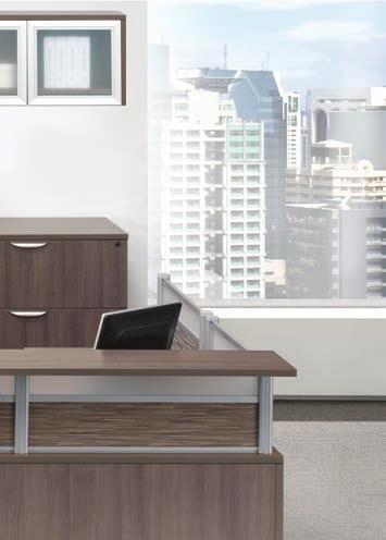 Box/File Pedestals Options As Shown: 3 Drawer Lateral File PL183 (4 units shown) 658 each Wall Mounted