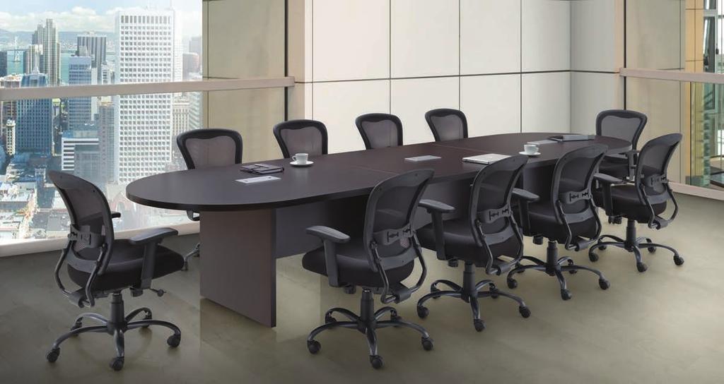 CLASSIC BOARDROOM TABLES Our Classic Series Conference Tables bring polish to your boardroom with style built to last. Available in Racetrack and Boat-Shaped style tops. The 1.