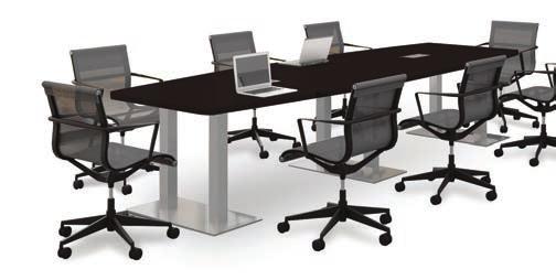 CLASSIC BOARDROOM V-LEG & METAL LEG TABLES See meetings from a fresh angle.