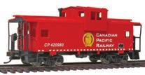 98 Wide Vision Caboose Trainline 931-1525 CP (red, white, Golden Beaver Logo) 931-1526 Farmrail (tan, brown, orange) 931-1527 NS (red, white) 931-1528 St.