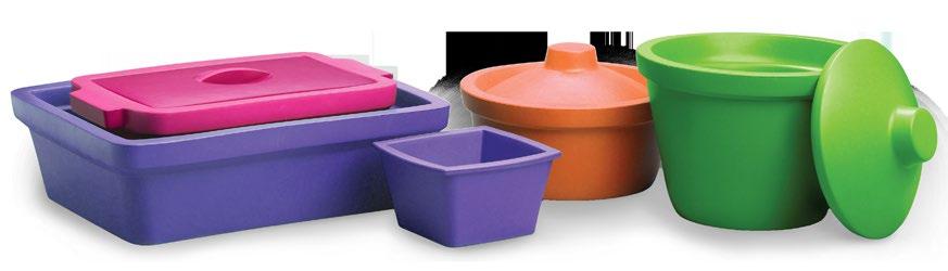 Ice Buckets and Pans For added convenience, now offers recyclable, nontoxic ethylene-vinyl acetate (EVA) containers for use with ice, dry ice, or liquid nitrogen.