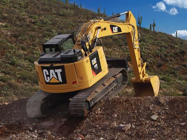 Durable Structures Built to work in your rugged applications Robust Frame The 335F L CR is a well-built machine designed to give you a very long service life.
