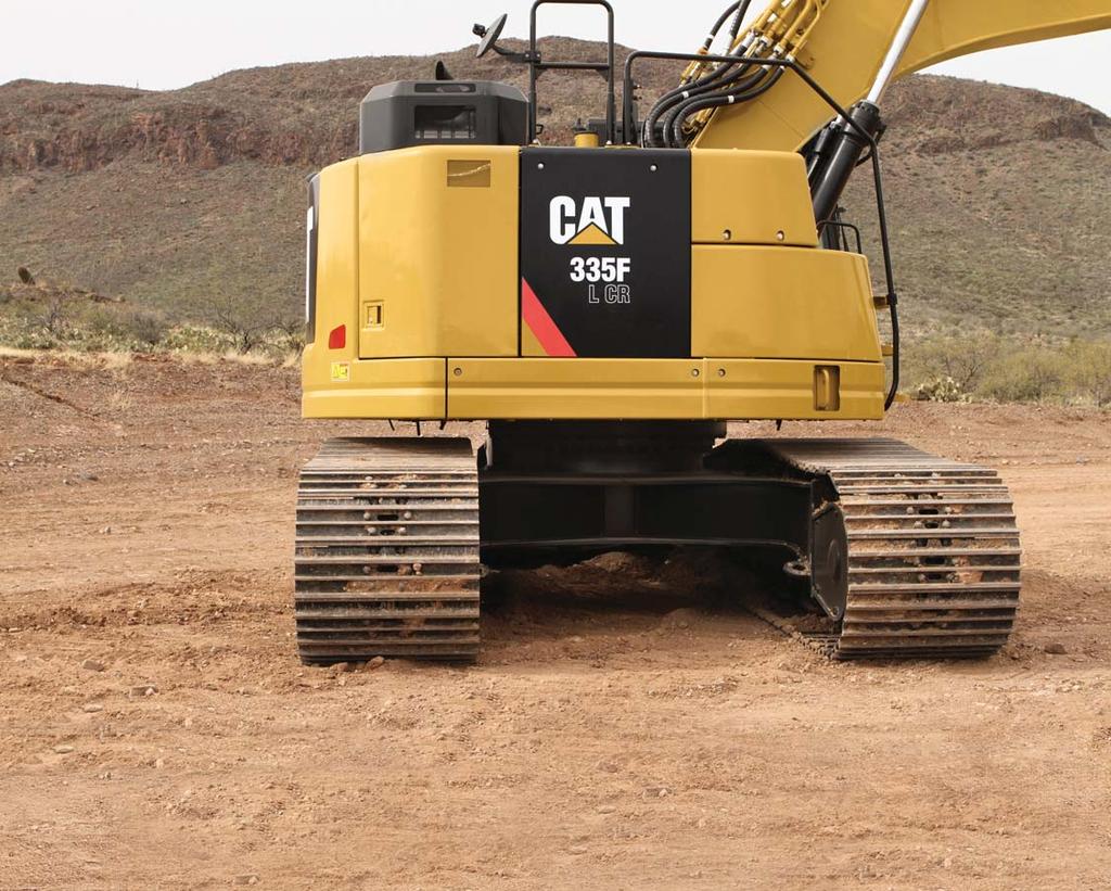 Compact Radius Work with greater confidence in tight quarters Less Tail The demand for excavators capable of working in tight quarters continues to grow, and Caterpillar is meeting the need from the