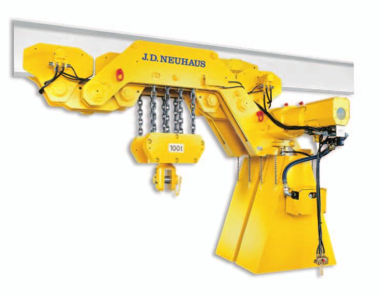 JN Ultra-Low Monorail Hoists UH are insensitive to huidity, dust and teperatures fro -0 up to +70. Etreely low headroo. Low air consuption. Available with increased spark protection.