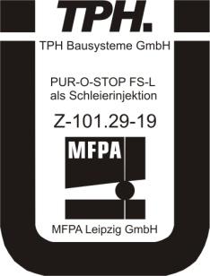 Technical Data Sheet Issue: 20-02-2017 PUR-O-STOP FS-L General Building Inspectorate Approval for curtain grouting CE-marking in accordance with EN 1504-5 Properties: PUR-O-STOP FS-L is a