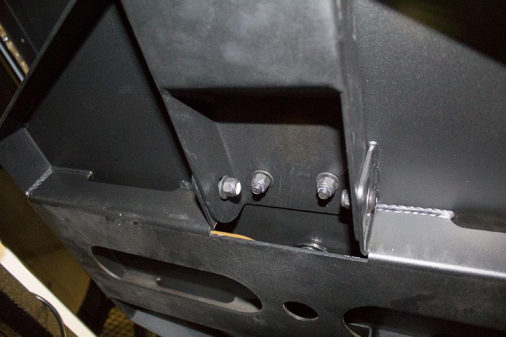 23. Install the supplied 3/8" Bolts (x8), 3/8" Washers (x16), and 3/8" Lock Nuts (x8) into