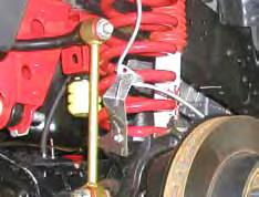 05-07 Models: Assemble the supplied bushings on the other end of the sway bar link as shown.