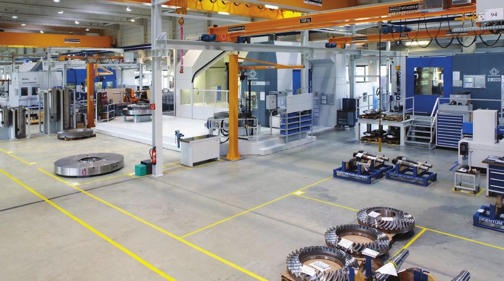 Klingelnberg Hueckeswagen Competences: Lean management and production principles Flexible production capacity of over 2,000 gear sets per year Leading gear and measuring technology developed and
