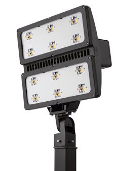 High Lumen LED Flood Luminaire Notes Type Hit the Tab key or mouse over the page to see all interactive elements. Introduction Specifications EPA: 5.4 ft 2 (0.50 m 2 ) Depth: 10 (25.