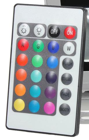 RGB with Remote Control 1w/2w/w/w/7w *Driver with built in memory chip GX Series Floodlite can be controlled remotely with an included RF remote.