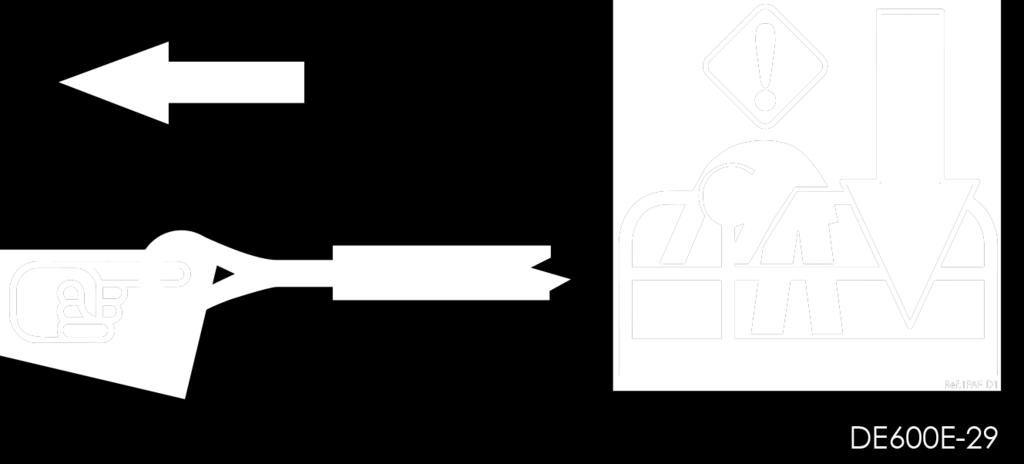 FIGURE 1: Emergency Lowering Valve FIGURE 2: Emergency Lowering Instructions IF PLATFORM SHOULD FAIL TO LOWER, DO NOT ATTEMPT TO CLIMB DOWN THE BEAM ASSEMBLY.