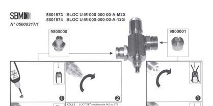3.3.2.1- BLOC U-M-000-000-00-A-12G Safety injector block for manual ignition.