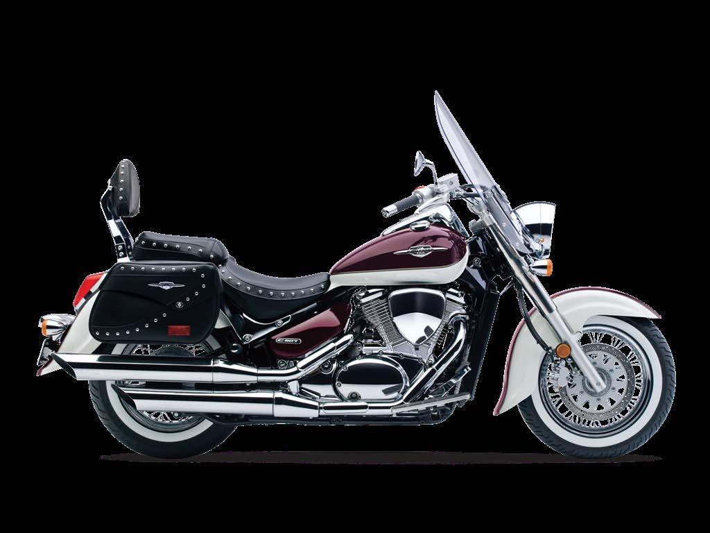 The C50T is great for long-distance touring for you and a passenger with an aerodynamic windshield, spacious custom-made leather saddlebags, and a well-padded backrest.