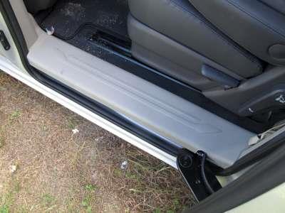 Remove headliner fastener using a NRT, this will allow for