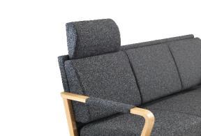 Product Product Description and Application Duun 3-seater sofa with armrest cushion and head rest. Technical Data Total weigth: 47,68 kg. Dimensions: H87, W174, D73.