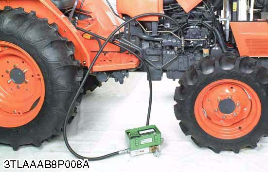 L2800, L3400, WSM HYDRAULIC SYSTEM Hydraulic Flow Test IMPORTANT When using a flowmeter other than KUBOTA specified flowmeter, be sure to use the instructions with that flowmeter.