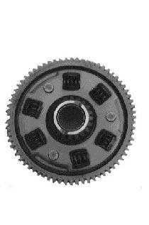 ENGINE 3-42 PRIMARY DRIVEN GEAR The primary driven gear is composed the following parts : Primary driven gear Rivet Plate Washer Clutch housing Spring If the tension of the inner spring of the