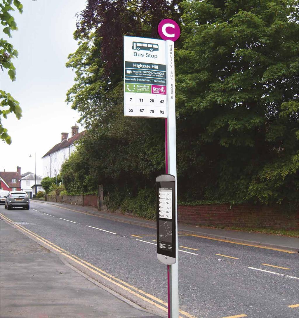 Fully modular designs High strength e-paper displays Easy to maintain RTPI display systems BUS STOPS Authorised Re-Seller of The ideal partner of Papercast E-Paper displays Night Time Illumination
