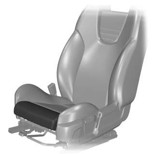 Seats Adjust the length of the seat cushion 1 1 2 E135629 1. Press and hold the unlock buttons. 2. Push the seatback forwards.