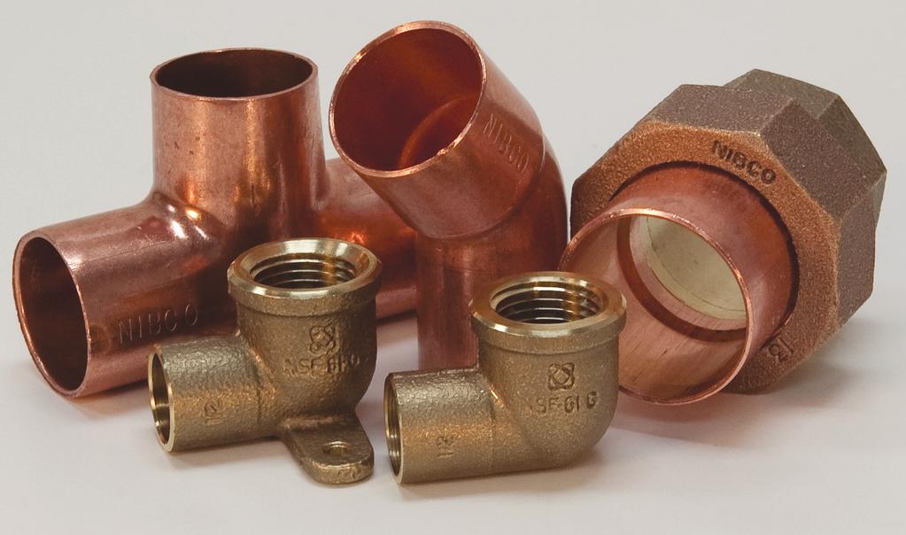lete offering of wrot copper fittings, please consult the NIBCO Copper Fittings catalog at or visit us at www.nibcoleadfree.com.