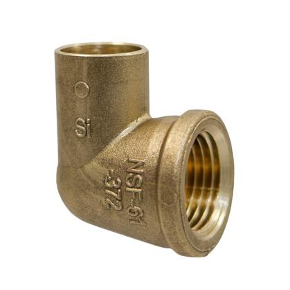 Revised 6/7/2016 Lead-Free * Performance Bronze Fittings ELBOWS 705-D-LF Lead-Free Vent Elbow w/cap C x C NOM. SIZE LBS.