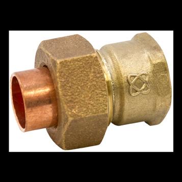 Lead-Free * Cast Performance Bronze Fittings TEES cont. UNIONS 710-3-LF Lead-Free Tee F x F x C APPROX. NET WT. DIMENSIONS INCHES NOM. SIZE LBS.