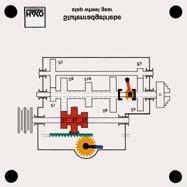 329 Step wheel gear - layout of a step wheel gear - shifting of the countershaft to positions 1 and