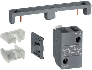 The mechanical interlock unit includes 2 fixing clips (BB4). VM4 For contactors Catalog number List price Pack (ing) Weight pieces ( pce) AF09... AF0 VM4 0 0.005/0.