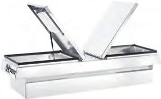 SHOWN: 54-8680-72 DROP-DOOR SIDE RAIL BOXES Available in aluminum or steel from 48 to 90 in