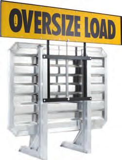 COMBINATIONS ABOUND Cab racks can be configured with window assemblies in two positions, various styles and two widths.