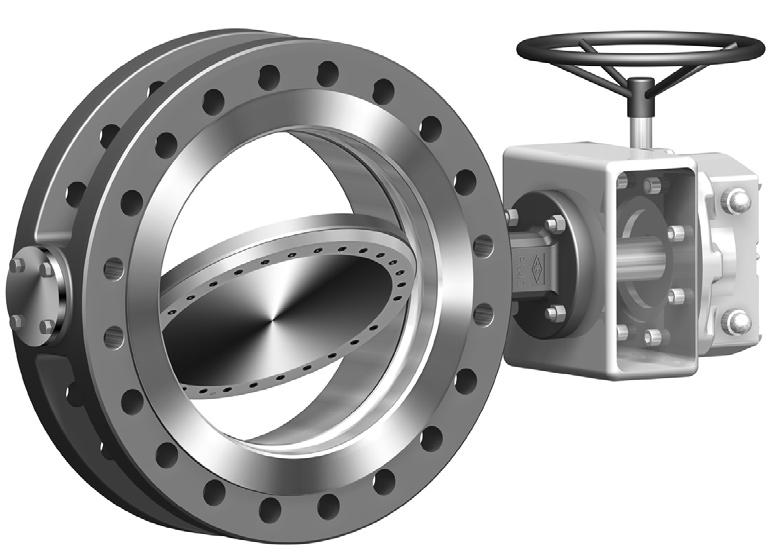 - Fig. 016 - Double flanged process valve with metallic sealing - Triple offset Process valve (gear-operated / actuated) with worm gear Self-locking With variable adjustment Page 4 Fig.