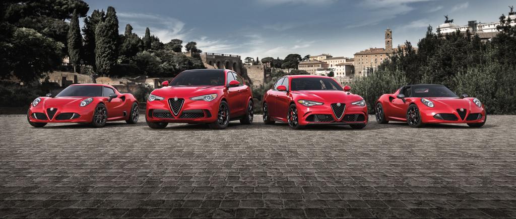 THE LATEST ALFA ROMEO LINEUP HAILS FROM A LONG LINE OF