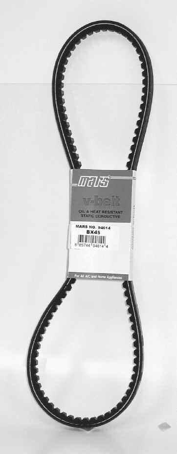 SERIES941 MARS v-belts MARS wedge v-belts Air MARS Wedge V-belts allow for compact drives and higher (lower cost) RPM motors. These belts are oil and heat resistant and static conducting.