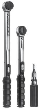 Torque wrenches with ratchet torque range 1 200 Nm; with automatic short distance reease; can be heard, seen and fet when the set vaue is reached. Reease accuracy ± 4% of the scae vaue.