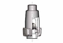 SR DN 15 50 BALL CHECK VALVE SRIM Ball check valve with plain socket/spigot ends for socket welding d DN Code Pack 20 15 SRIM020F 43,66 1 16 04 25 20 SRIM025F 48,34 1 20 04 32 25