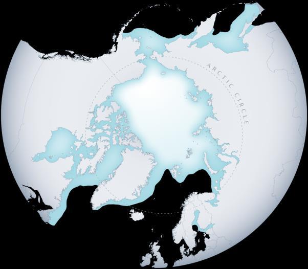 Arctic and cold climate positions Okhotsk Sea Chukchi Sea Beaufort Sea Baffin Bay East
