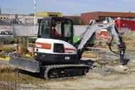 2 kw E50 5.0 t Zero Tail Swing More front lifting performance Digging force (over bucket): 42.