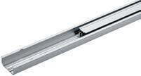 Top-running sliding-door fitting TopLine 110 with Silent System Runner profile -track Profile can be supplied to order in any length* Aluminium silver anodised 18 15 48 13 6,5 51 6,5 Length mm Order