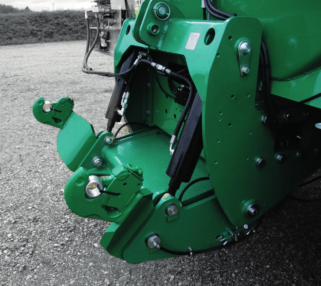 It can apply pressure of up to 5 tonnes, for example when using a slurry injector on grassland.